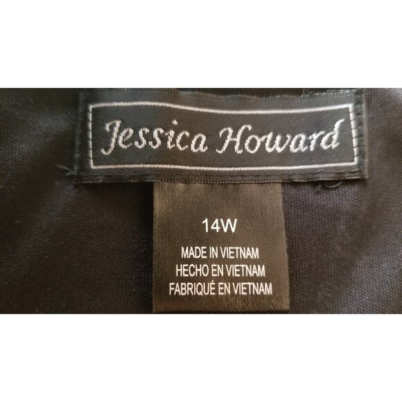 JESSICA HOWARD WOMEN'S SET 2 PC KNEE-LENGTH DRESS & CARDIGAN SIZE 14W #854 - Picture 11 of 12